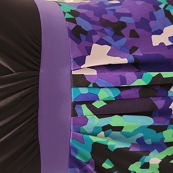 Beautiful Black and Purple Dress - Picture 4 of 6